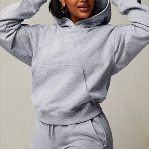 Fabletics Gray Oversized Long Sleeve Hoodie